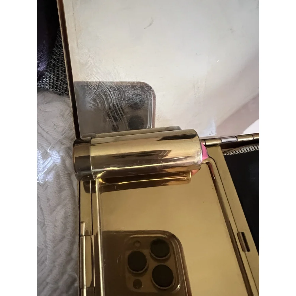 Vintage 1950s Marhill Mother of Pearl Wristlet Purse – Original Unused Lipstick